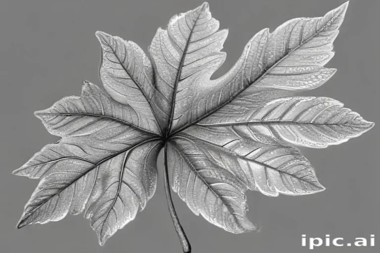 leaf clip art black and white