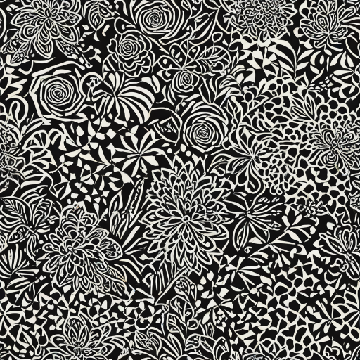 black and white patterns