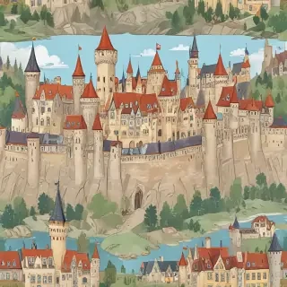 castle in cartoon