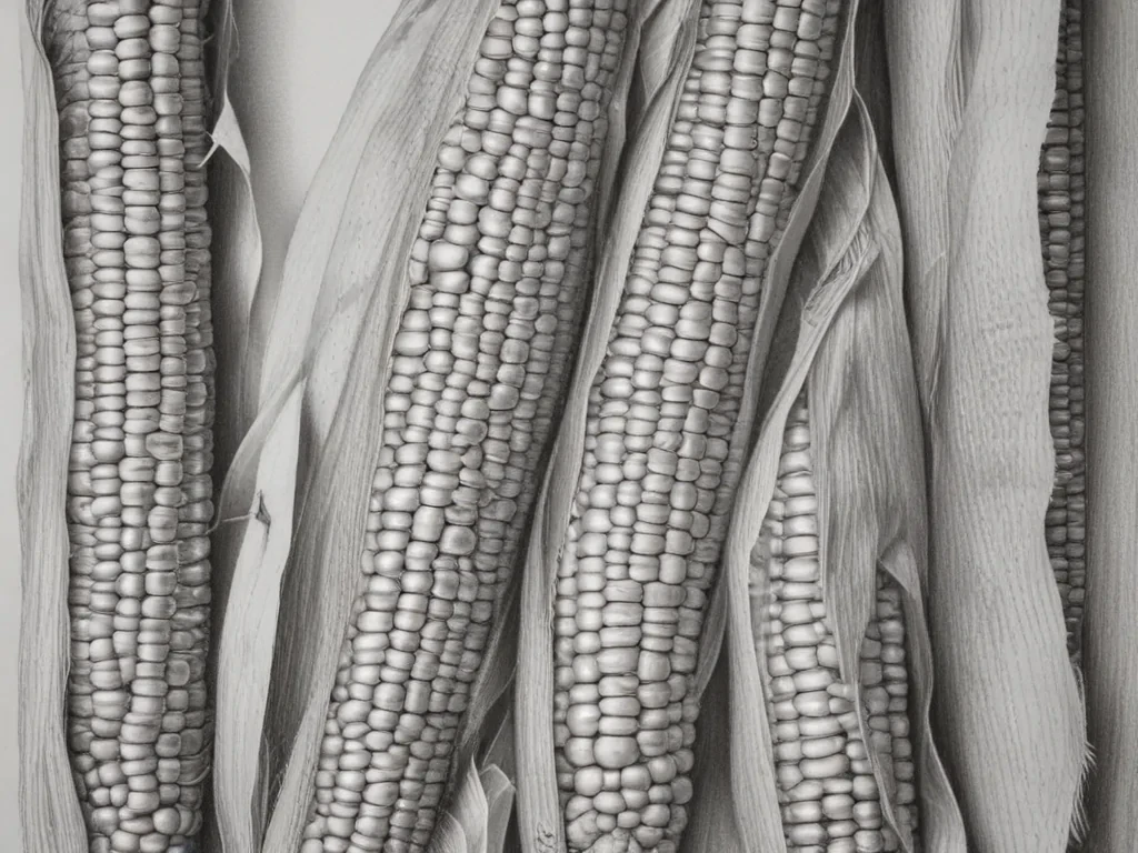 corn drawing