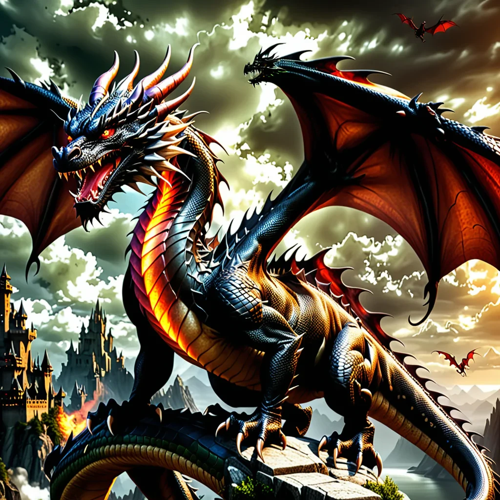 dragon photo wallpaper