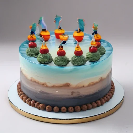 transparent birthday cake