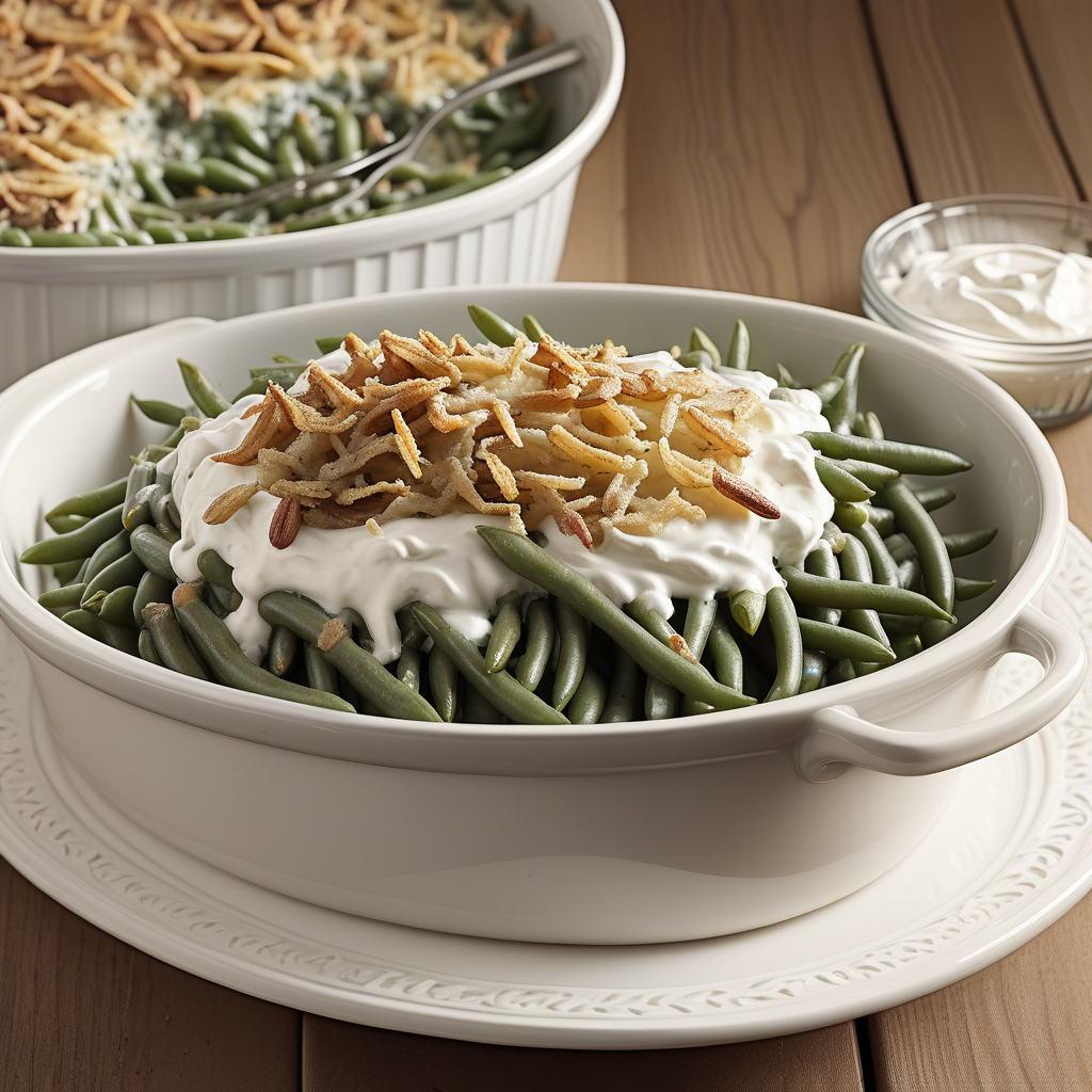 green bean casserole with sour cream