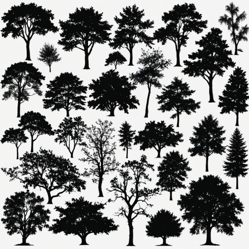 trees silhouette png
