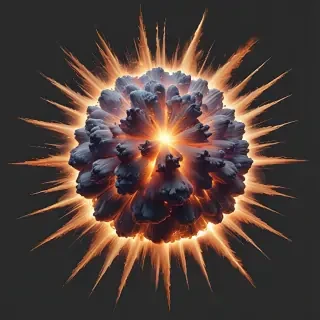 transparent explosion