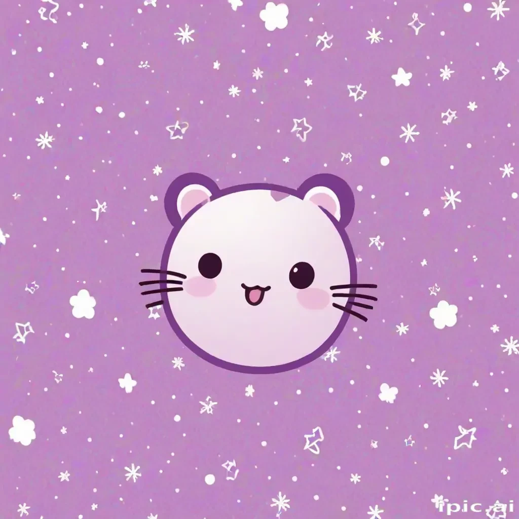 kawaii purple wallpaper