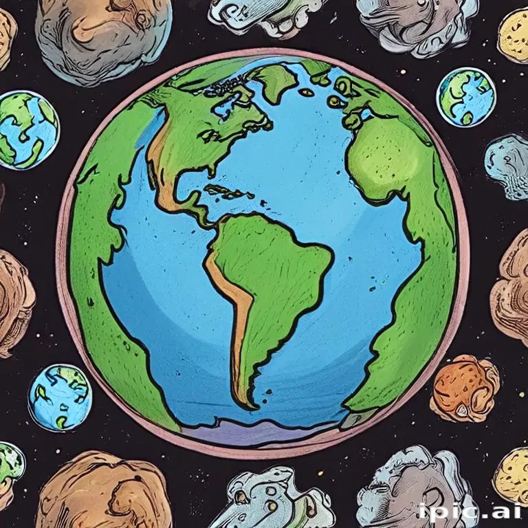 earth cartoon drawing