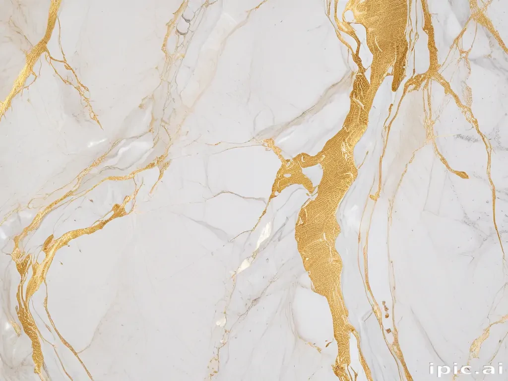 white and gold marble background