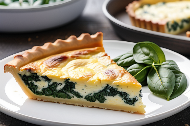 quiche with ricotta and spinach