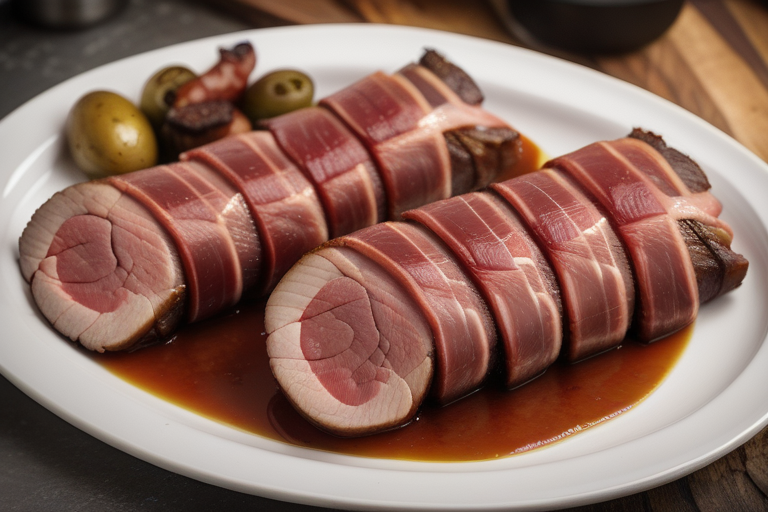 venison backstrap wrapped in bacon