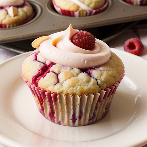 raspberry and white chocolate muffins