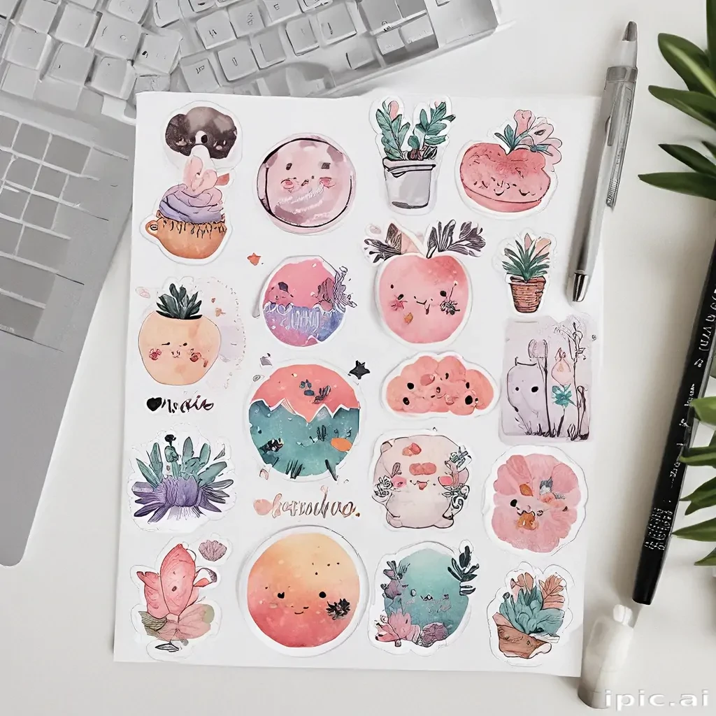 printable sticker aesthetic