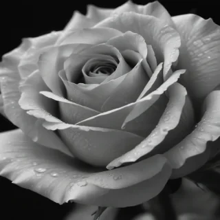 rose pictures in black and white