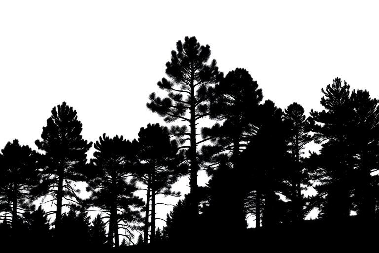 pine tree silhouette png