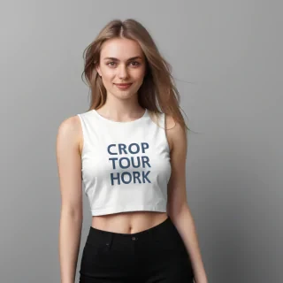 crop top shirt mockup