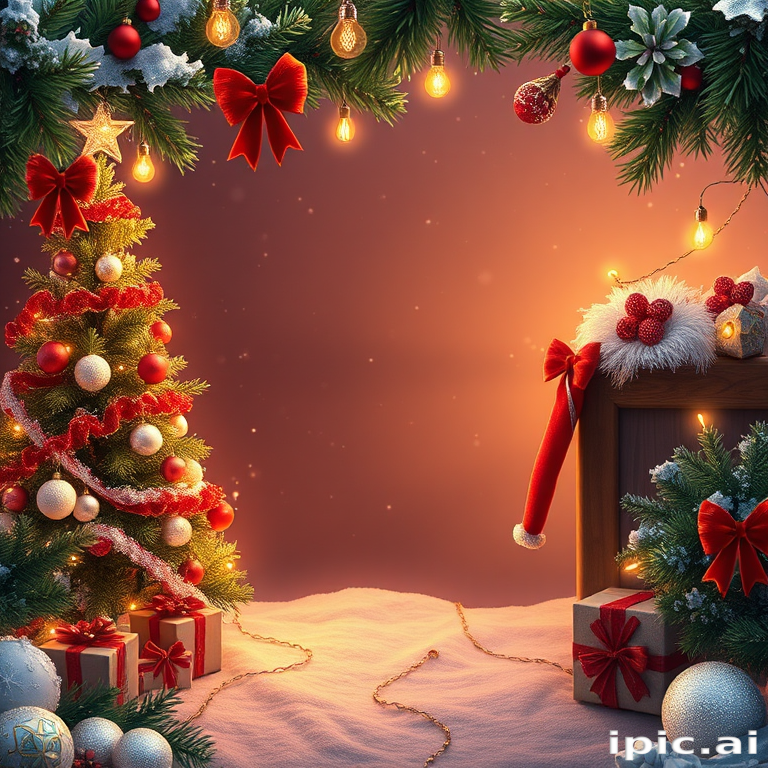 christmas background frame