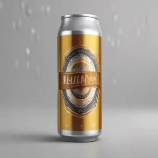 beer can mockup