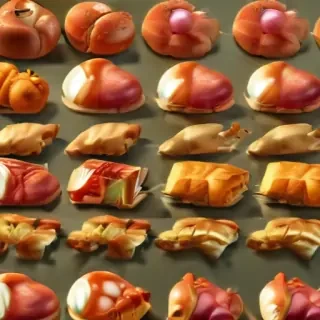 animated food
