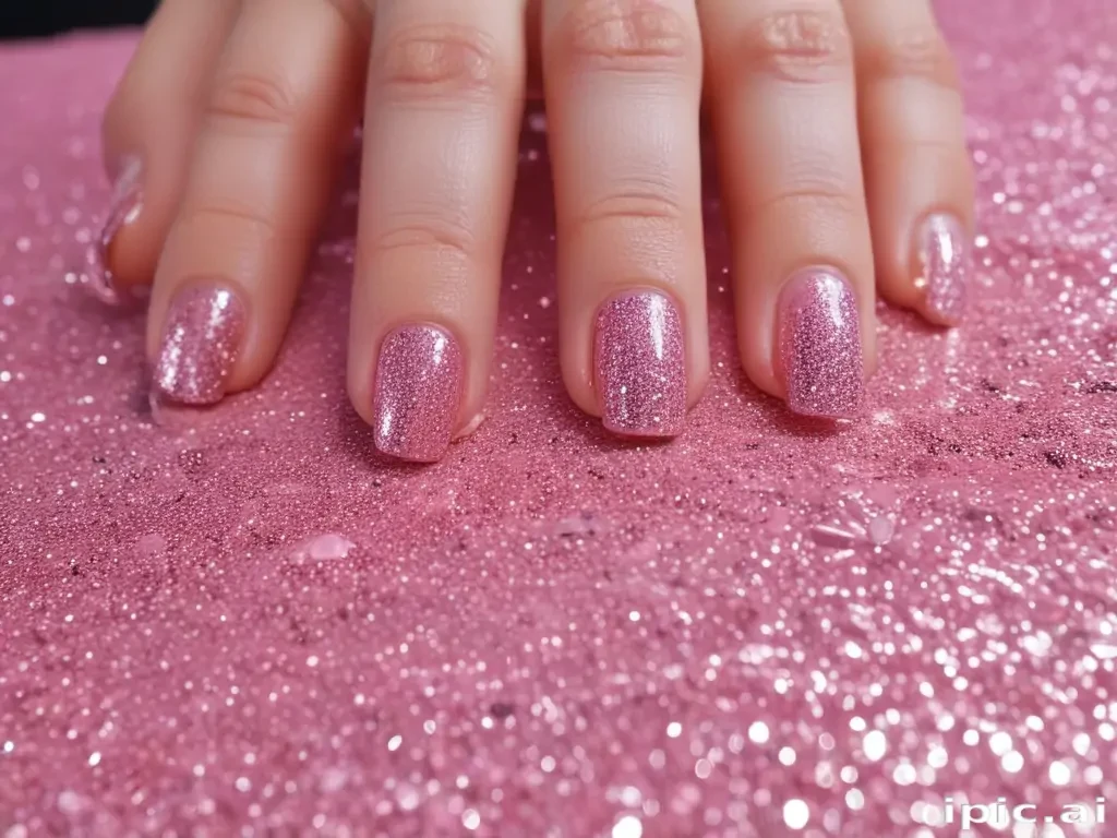 pink glitter aesthetic