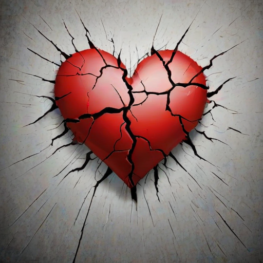 broken heart background