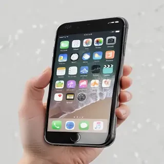 iphone with transparent background