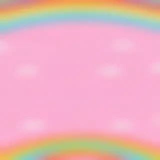 cute rainbow background