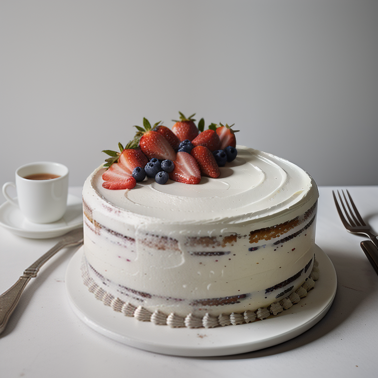 it's made over a cake