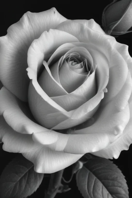 rose clip art black and white