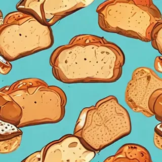 bread in cartoon