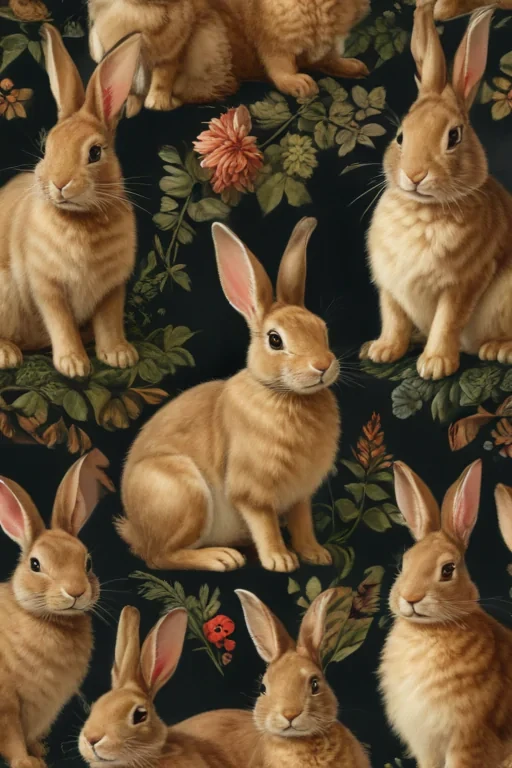 vintage rabbit images
