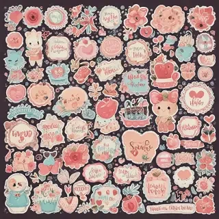 scrapbook stickers png
