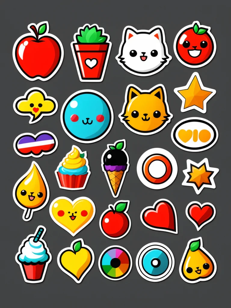 free digital stickers png