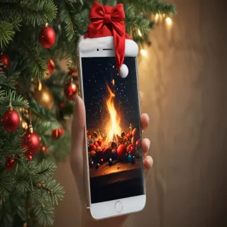 iphone simple christmas wallpaper