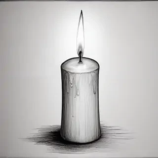 candle drawing