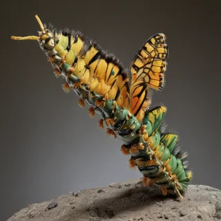 caterpillar to butterfly
