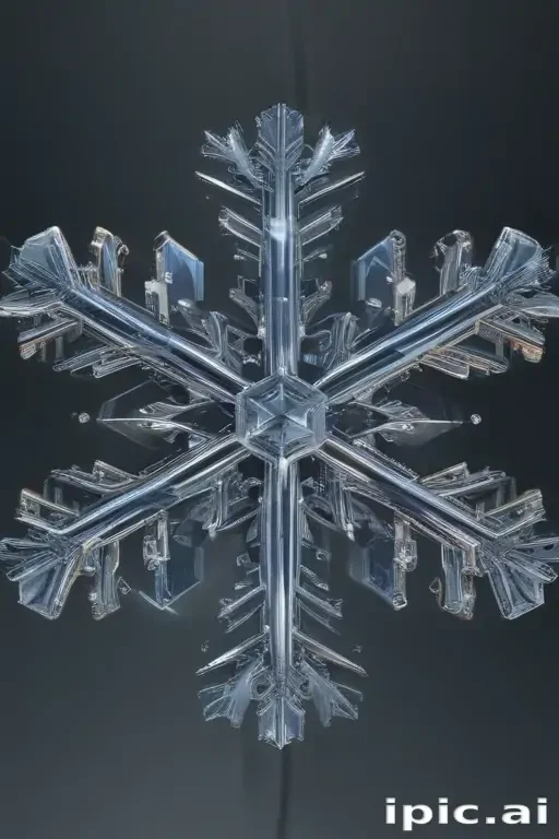transparent snowflake