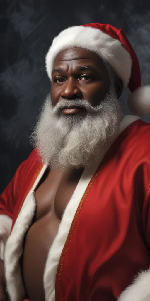 image of black santa