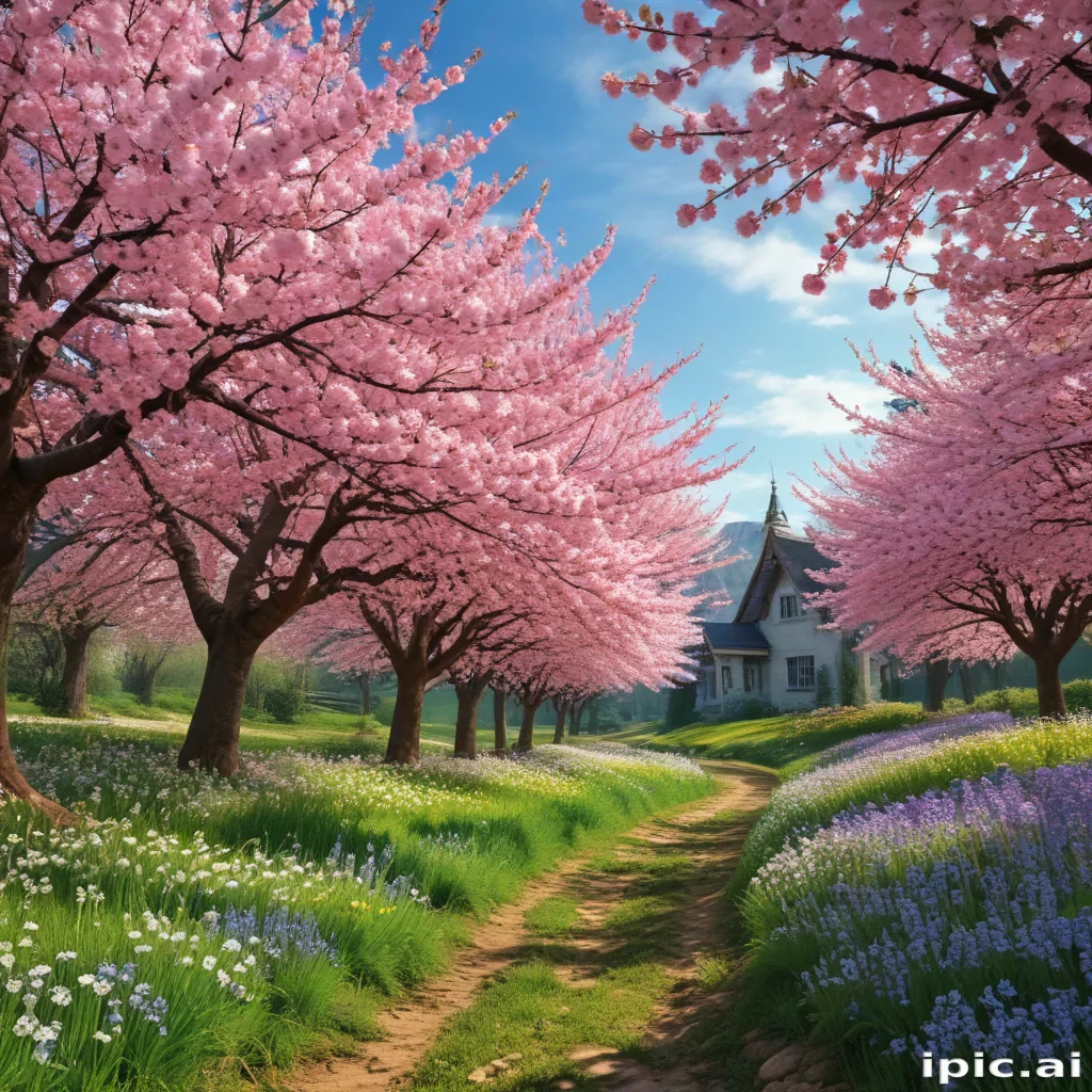 spring aesthetic desktop wallpaper
