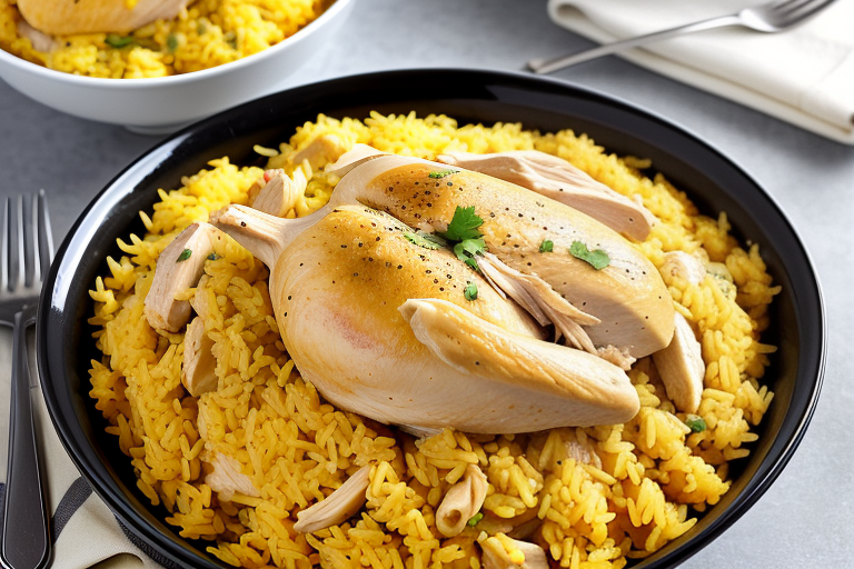 slow cooker chicken and yellow rice