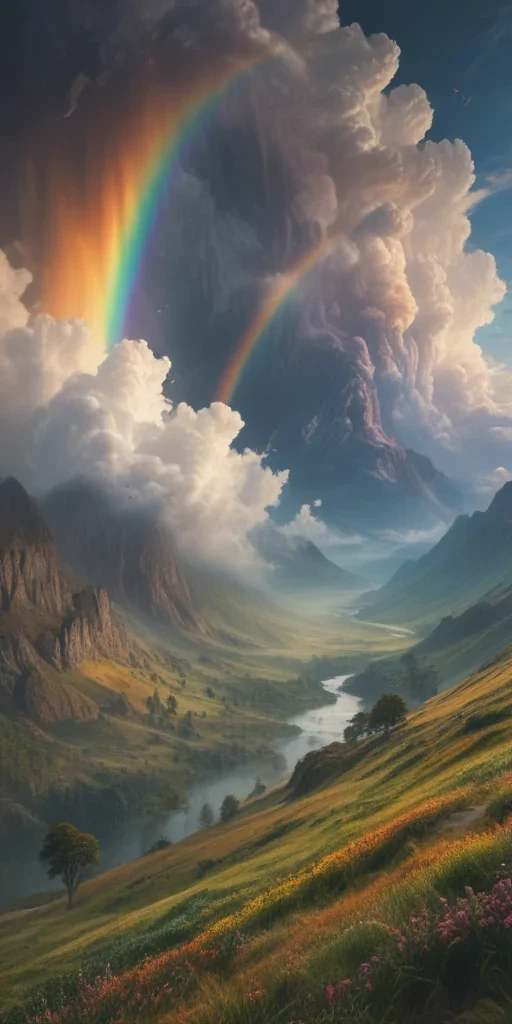 aesthetic rainbow wallpaper