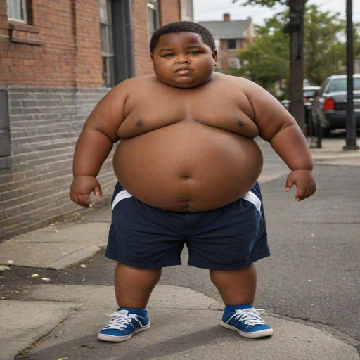 fat black kid