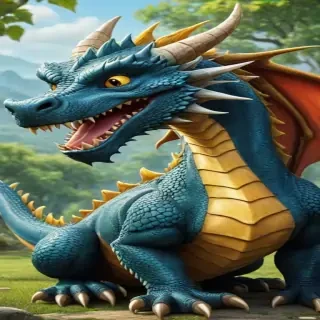 cartoon of a dragon