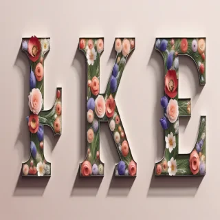 floral letters