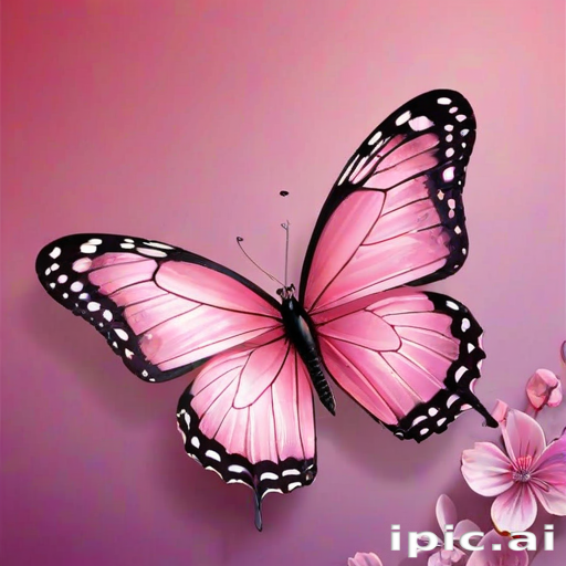 cute pink butterfly wallpaper