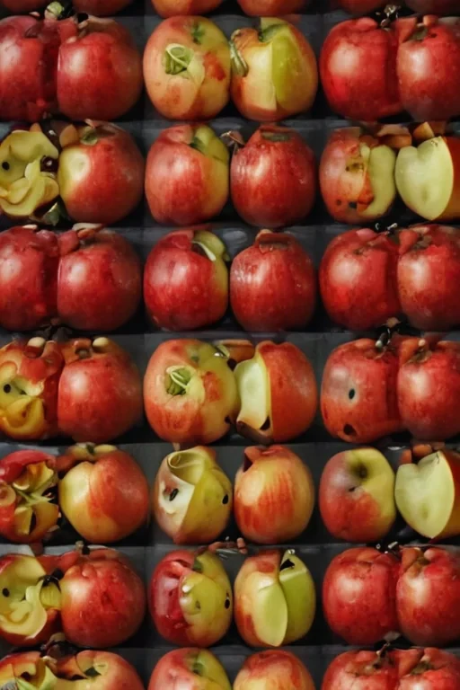 drawn apples