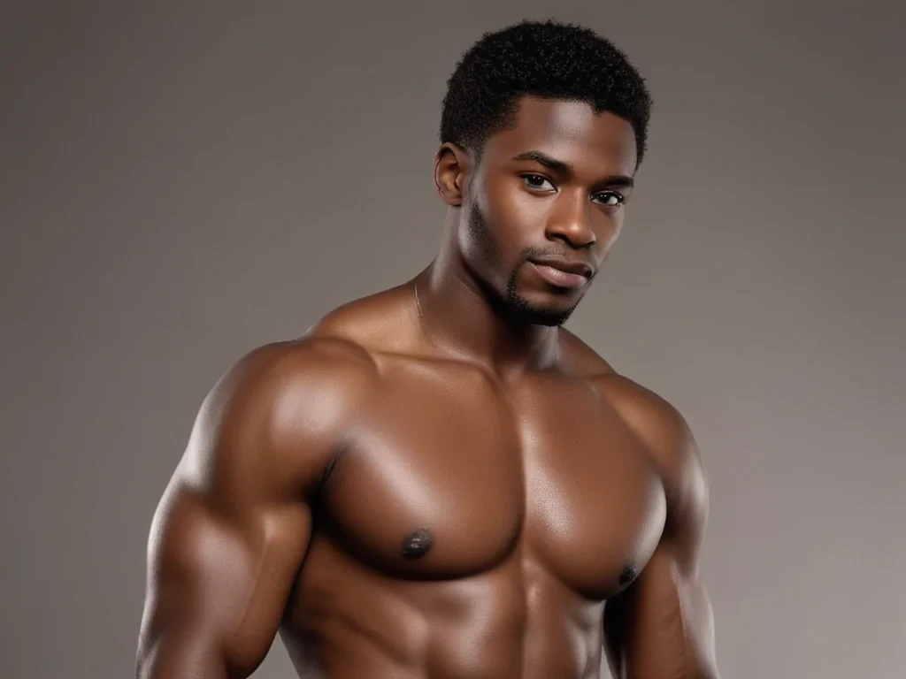 black male shirtless