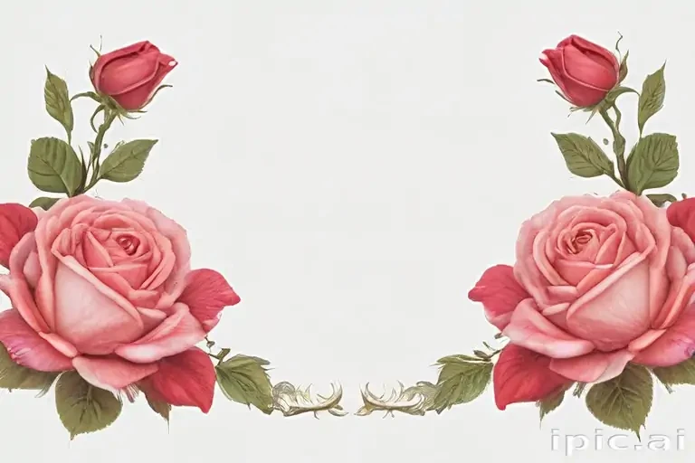 rose border png