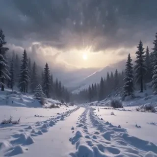 snow falling png