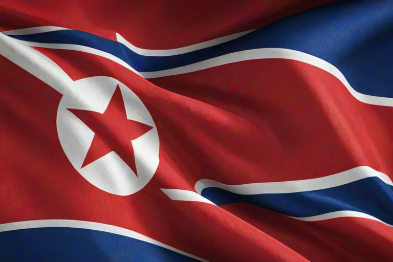 north korea flag