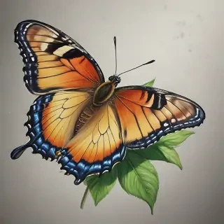 drawing pic of butterfly